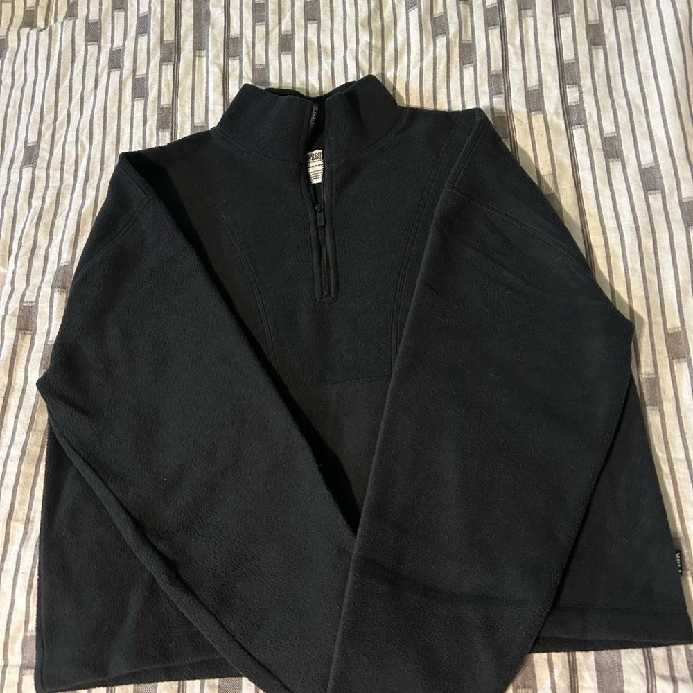 PINK Victoria's Secret Black Quarter-Zip Sweater